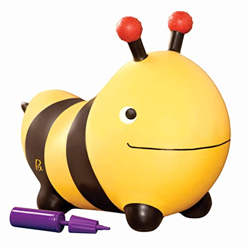 B. toys - Bouncy Boing! - Bizzi - Rutscher Biene - Hüpftier Spielzeug - Aufblasbarer Hopper für Kleinkinder, Kinder - Springen & Hüpfen - Inklusive Luftpumpe