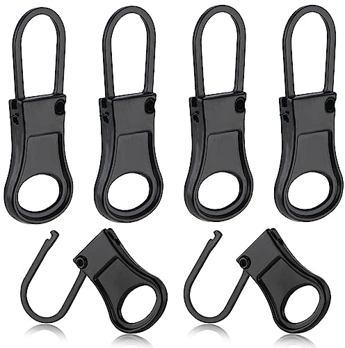 6 Stück Reißverschluss Zipper für Reißverschluss Anhänger Universal Metall Reissverschluss Zipper Ersatz Reissverschluss Reparatur Set für Kleidung Koffer Rucksäcke