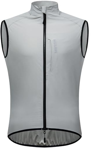 WOSAWE Fahrradweste Herren Damen Reflektierend Atmungsaktiv Laufweste ärmellos Windweste Jacke