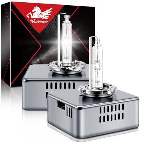 WinPower D5S Xenon Brenner HID 25W 6000K Reinweiß 12V Fernlicht Abblendlicht Scheinwerfer Lampe, 2 Stück