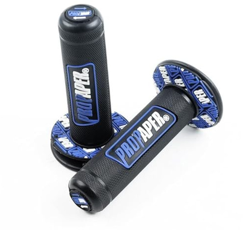 MOMOALA Motorrad Dirt Pit Bike 7 / 8Zoll Lenker Rubber Brake Hand Griffe - Blau
