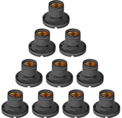 10 Stück Lampenfassungen E27 Universal E27 Fassung Lampenfassung Flach Adapter Lampenfassung Energiesparend
