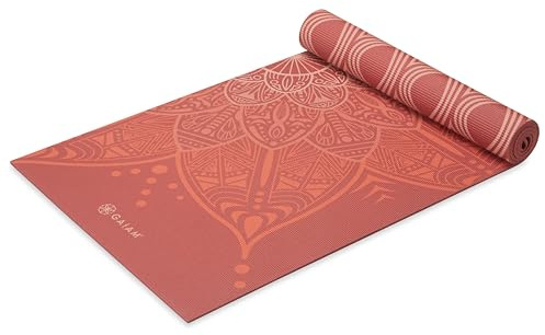 Hochwertige, wendbare Yogamatte mit Blütenblättern (6 mm)