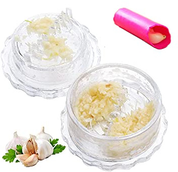 Knoblauchpresse, Kunststoff, Rolle, Knoblauchschäler, Schäler, Crusher, Küche, Ingwer, Knoblauch, Crusher, multifunktional, Knoblauchgerät, Geschenke für Eltern, Freunde, Männer und Frauen,