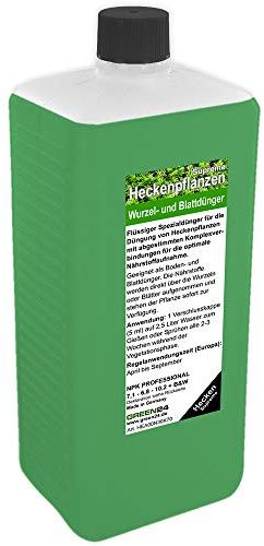 Heckenpflanzen Dünger XL 1 Liter Supreme für Laubhecken und Immergrüne Hecken