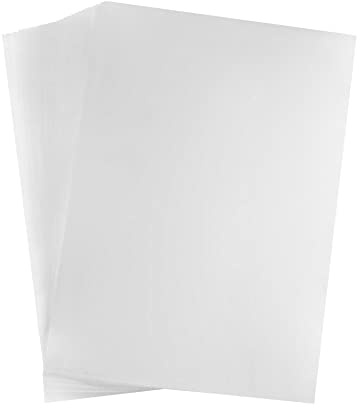 QWORK® 50 Blatt Overheadfolie, A4 OHP Folien Overhead Folien Transparent für Laserdrucker Tintenstrahldrucker (0,12 mm Dick)