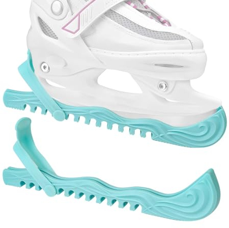 Lnrkai Kufenschoner Schlittschuhe Schoner, Verstellbarer Schlittschuhe Zubehör Für Eiskunstlauf Eishockey Schuhe Für Heranwachsende (1, Mintgrün, M)