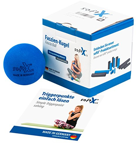 softX Faszien Trainingsgerät Kugel 65, blau, ca. 6.5 x 6.5 x 6.5 cm
