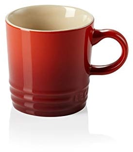 LE CREUSET Espressotasse aus Steinzeug, 100 ml, Kirschrot, 70305100600099