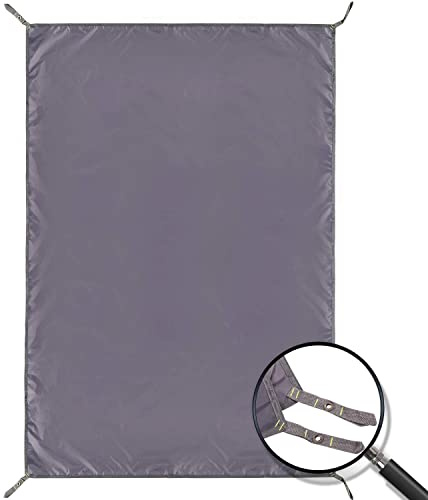 REDCAMP 140 x 210cm Zeltplane Wasserdicht, Zeltunterlage Ultraleicht, Mehrzweck Camping Zelt Tarp Mit ösen für Outdoor Wanderpicknick