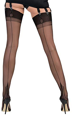 Echte Nahtnylons Nahtstrümpfe 100% Nylon Neue Model MEMPHIS Gr. XS bis XXL (8,5 bis 12,5) Memphis Ferse