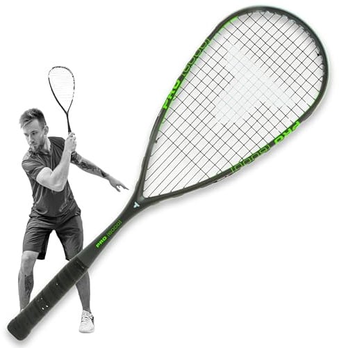 Talbot-Torro Squash-Schläger PRO 6000 - Ultraleicht & kraftvoll I Carbon4 I Offensiv-Plus für maximale Ballbeschleunigung I Besaitet & spielbereit I Für fortgeschrittene Spieler