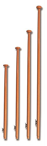 Flaggenmast aus lackiertem Holz