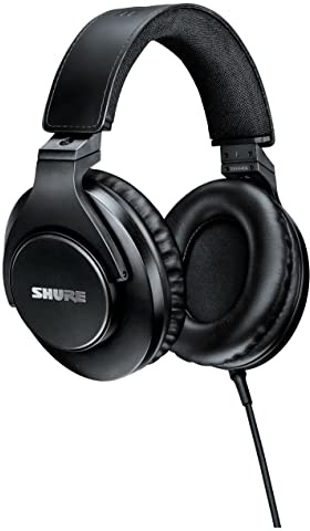 Shure SRH440A Kabelgebundener Studiokopfhörer für Monitoring und Aufnahmen | Professionelle Studioqualität, verbesserter Frequenzgang, kompatibel mit allen Audiogeräten