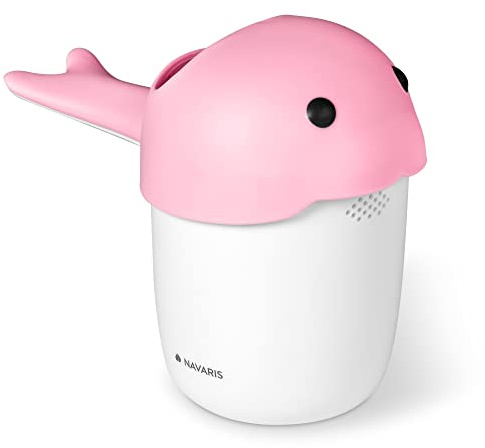 Navaris Baby Kinder Haarwaschbecher Badebecher - Becher Eimer zum Haare Waschen - für Haarwäsche von Kindern - Haarwaschhilfe für Babys - in Pink