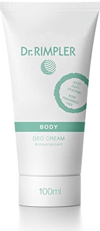 Dr. Rimpler Deo Creme, vegan I 24-Stunden Schutz vor Schweißgeruch I Antitranspirant gegen schwitzen I Deodorant Creme, 100ml