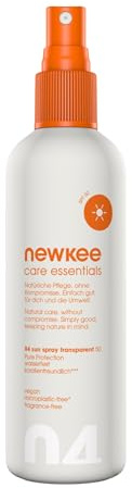 newkee Sonnenspray 150 ml, LSF 50, wasserfest & schweißresistent, vegan | Von Manuel Neuer & Angelique Kerber, Sonnencreme Spray für Sport, UVA/UVB-Schutz, ohne Parfüm, für Körper