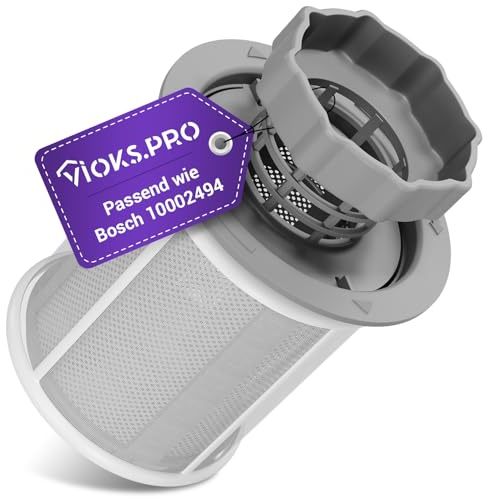 Vioks.pro Sieb für Geschirrspüler 3-teilig SET Ersatz für Bosch 10002494 Bosch Geschirrspüler Ersatzteile Neff Geschirrspüler Sieb Feinsieb