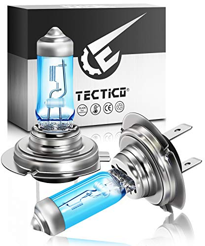 TECTICO H7 24V 70W LKW Halogen Birne Warmweiß +130% Ultra Heller Fernlicht Abblendlicht Tagfahrlicht Lampe Ersatz für Lastwagen, 2 Stücke