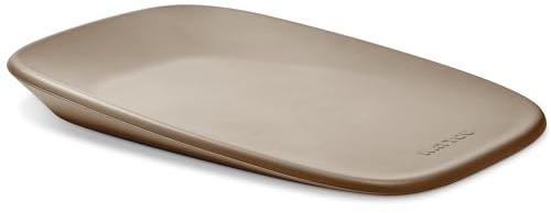 Nattou Wickelauflage 50x70 cm - Wickelauflage Abwaschbar und wasserdicht auf PU-Schaum - Leicht und weich Baby Wickelunterlage - Wickelmatte mit erhöhten Rändern - Taupe