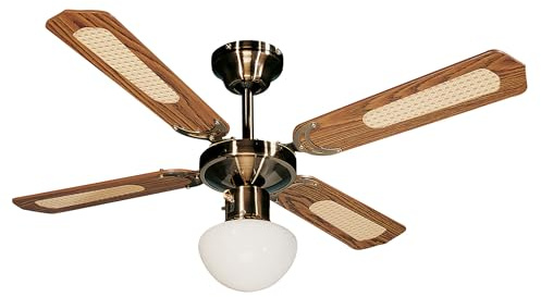 Farelek Bali Deckenventilator, 107 cm, Braun