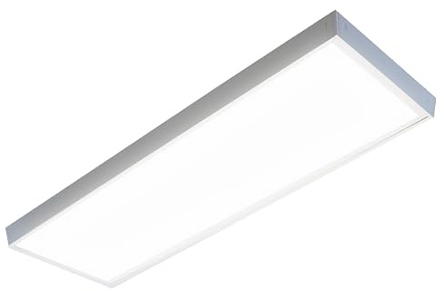 LUXULA LED Deckenleuchte lang 120cm, 36W 3600lm, 4000K Neutralweiß | LED Panel 120x30cm inkl. 230V Netzteil, flache Deckenlampe für Wohnzimmer, Schlafzimmer, Küche, Büro, 120x30x6,4cm