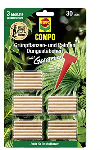COMPO Grünpflanzen- und Palmen Düngestäbchen mit Guano