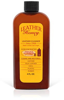 Leather Honey Lederreiniger - Premium Leder Reinigung für Lack- und Lederbekleidung, Möbel, Autoinnenraum, Schuhe und Zubehör, konzentrierte Formel, ergibt 946 ml wenn verdünnt