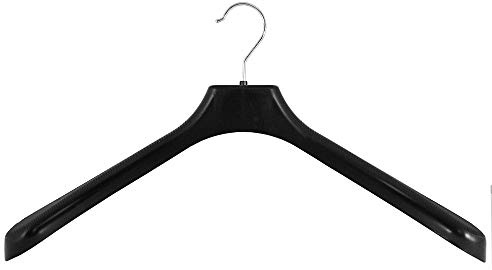 Kleiderbügel für Jacken & Mäntel, breit, XL, 48 cm, schwarz, NEU, 10 Stück