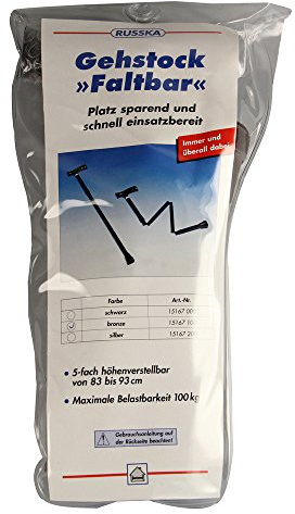 Gehstock faltbar, bronze