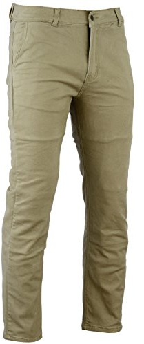Bikers Gear Australia Moderne Motorrad-Jeans im Chino-Stil, Kevlar-Gefüttert, mit CE 1621-1 Schutz