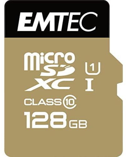 Emtec ECMSDM128GXC10 EliteGold 128GB microSDXC Speicherkarte - Highspeed