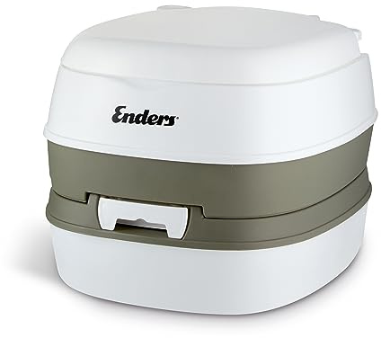 Enders Campingtoilette COMFORT, Mobil-WC Camping-Toilette, ergonomischer Tragegriff, trennen von Spül- und Abwassertank, Sitzhöhe von 32cm #49429