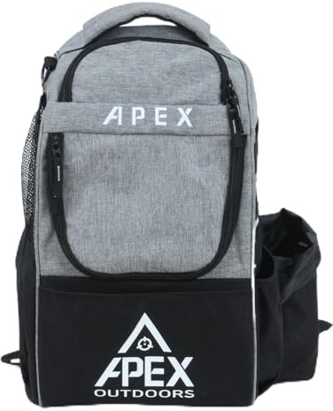 Apex Outdoors Discgolftasche, Discgolf-Rucksack mit 21+ Disc-Kapazität, langlebige und leichte Frisbee-Golftaschen mit Mehreren Aufbewahrungstaschen
