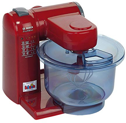 Theo Klein 9556 Bosch Küchenmaschine | Batteriebetriebene Küchenmaschine mit 2 Geschwindigkeitsstufen | Maße: 20 cm x 22 cm x 20 cm | Spielzeug für Kinder ab 3 Jahren