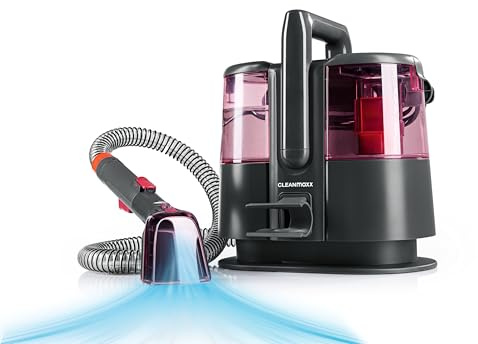 CLEANmaxx Pro Power Polsterreiniger Gerät 600W Rot | leistungsstarker Waschsauger mit Dual-Tank & Selbstreinigung | ideal für Sofa Auto Teppich Polster | starke Fleckenentfernung