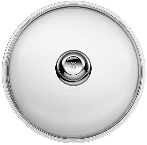 WMF Glas-Pfannendeckel 28 cm, Deckel für 28er Pfannen, Deckel mit Metallknauf, hitzebeständiges Glas, spülmaschinengeeignet
