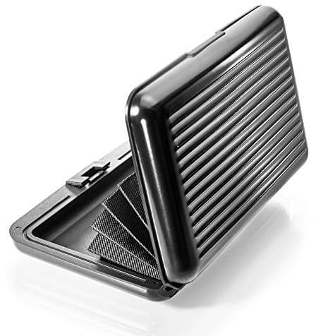 VALLET® Kreditkartenetui aus Aluminium | Ideal als Kartenetui & Visitenkarten Etuis | NFC & RFID Schutzhülle | Schützt Ihre EC-Karten vor unerlaubtem Auslesen | für Damen & Herren