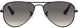 Ray-Ban Rayban Junior Unisex-Kinder 0RJ9506S 220/11 52 Sonnenbrille, Schwarz (Shiny Black)