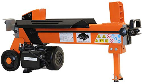 Forest Master FM10D-7-TC Elektrischer Holzspalter 7 Tonnen-DuoCut-Klinge-vorgefüllt, gebrauchsfertig-Ramstop-CE/UKCA-Werkbank und Schutz