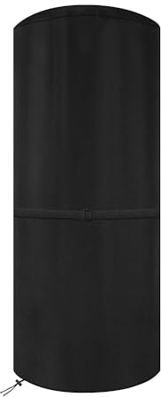 Dokon Wetterschutzhülle für Enders Polo 2.0 Terrassenheizer, Heizpilz, Wasserdicht Winddicht UV-Beständiges Robustes Oxford-Gewebe Heizstrahler Abdeckung, Rund (50x50x120cm) - Schwarz