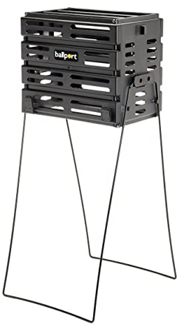 Tourna Ballport Tennis Ball Hopper Holds 80 Balls Durable and Lightweight