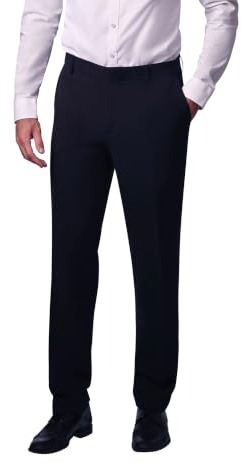 Hirschthal Herren Anzughose Business Hose in Regular-Fit und Slim-Fit | Elegante Stoffhose mit Bügelfalte für Business, Hochzeit & festliche Anlässe in Schwarz, Blau & Grau und vielen Größen