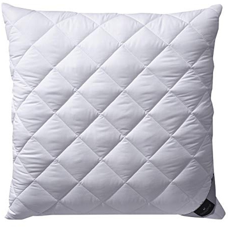 Billerbeck Kopfkissen Classic Clean - Faserkissen ca. 80 x 80 cm – Kissen mit mittlerer Stützkraft – AIRFLOCKS® Füllung, weich und kuschelig