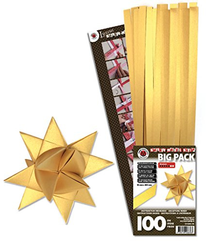 Karen Marie Klip: Quilling Papierstreifen Luxus Supergold, 15x450mm, 120 g/m2, 100 Streifen BIG PACK
