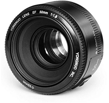YONGNUO YN50mm F1.8 Autofokus Objektiv mit Canon EF Bajonett, kompatibel mit wie Canon350D/450D/500D/600D/650D/700D/60D/5D Mark II/5D Mark III