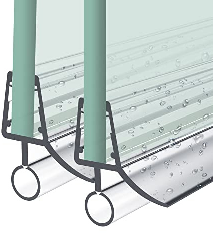 Heilmetz Duschdichtung,2 x 100cm Ersatzdichtung Duschtür für Duschtür Glasstärken von 7-8mm, Wasserabweiser Dichtung oder Duschkabinen-Dichtung für Duschkabine & Glastüren