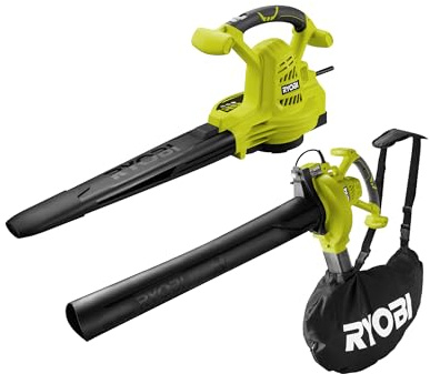 RYOBI 2800 W Elektro-Laubsauger RBV2800CSV, Luftmenge 14 m³/min, geliefert im Karton