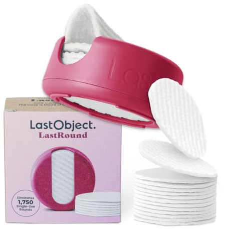 LastRound Wiederverwendbare Make-up-Entferner-Pads – 7 waschbare, umweltfreundliche, wiederverwendbare Baumwollpads für das Gesicht – Nachhaltige und weiche Baumwollpads für die Gesichtsreinigung