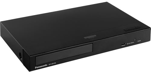 Panasonic DP-UB154EG-K Ultra HD Blu-ray Player in schwarz (HDR10+, 4K Blu-ray Disc, 4K VoD, Dolby Atmos, HDMI, USB)